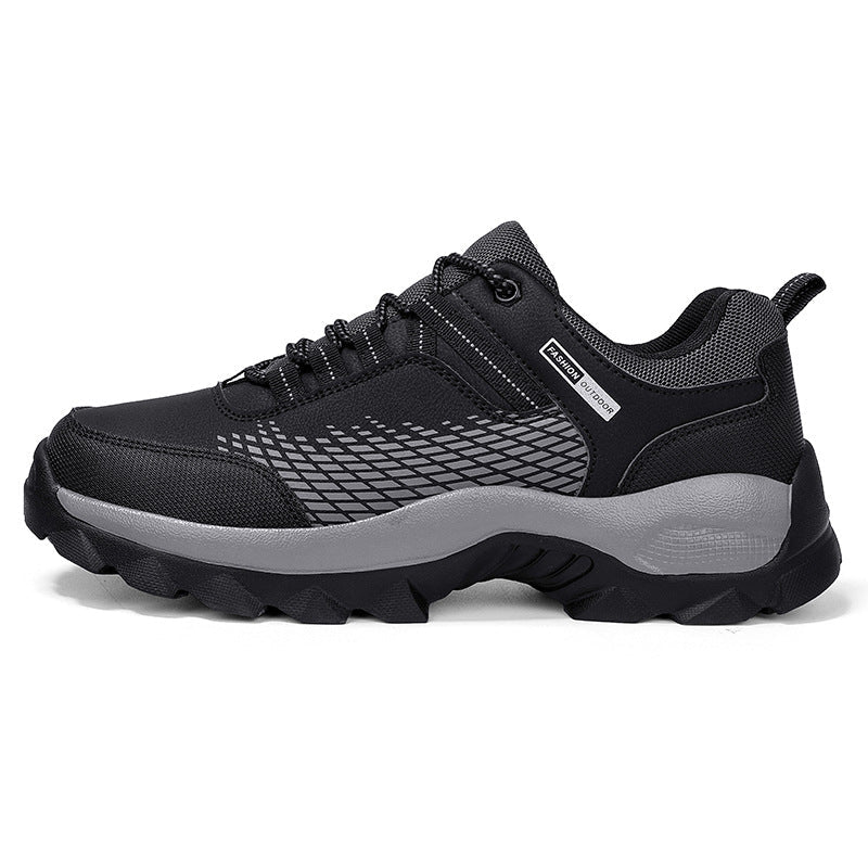 (⏰Limited Time Sale 70% OFF) Men's Wear Resistant Waterproof Non-slip Anti-skid Anti-puncture Hiking Shoes Orthopedic Wide Toe Arch Support Walking Shoes