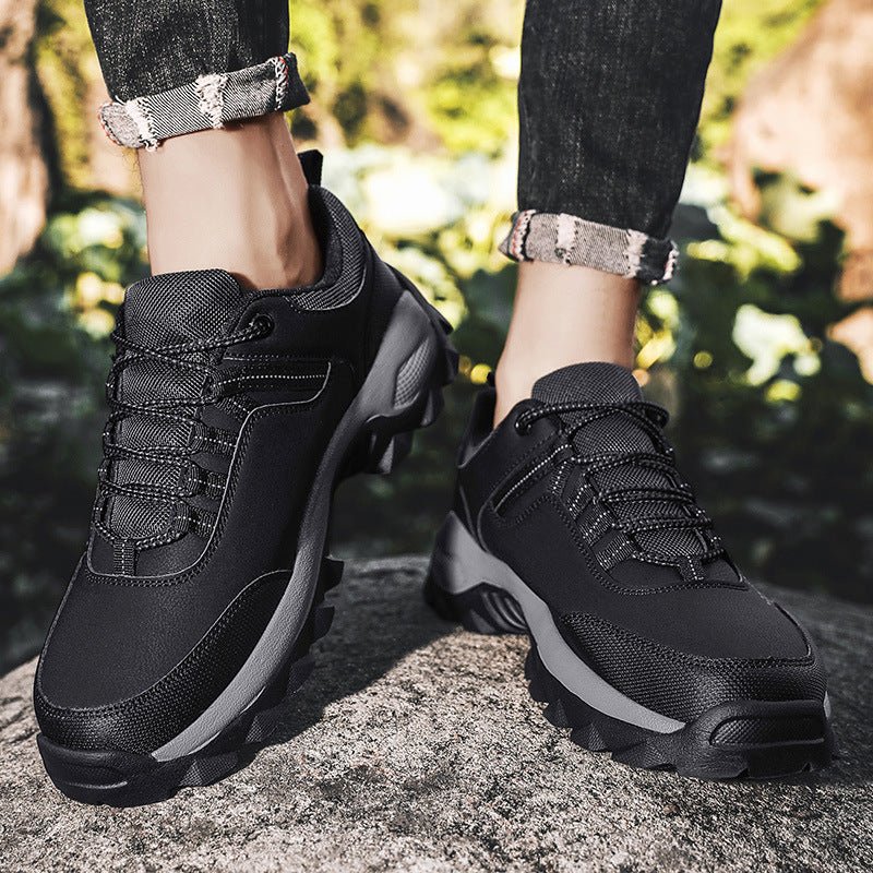 (⏰Limited Time Sale 70% OFF) Men's Wear Resistant Waterproof Non-slip Anti-skid Anti-puncture Hiking Shoes Orthopedic Wide Toe Arch Support Walking Shoes