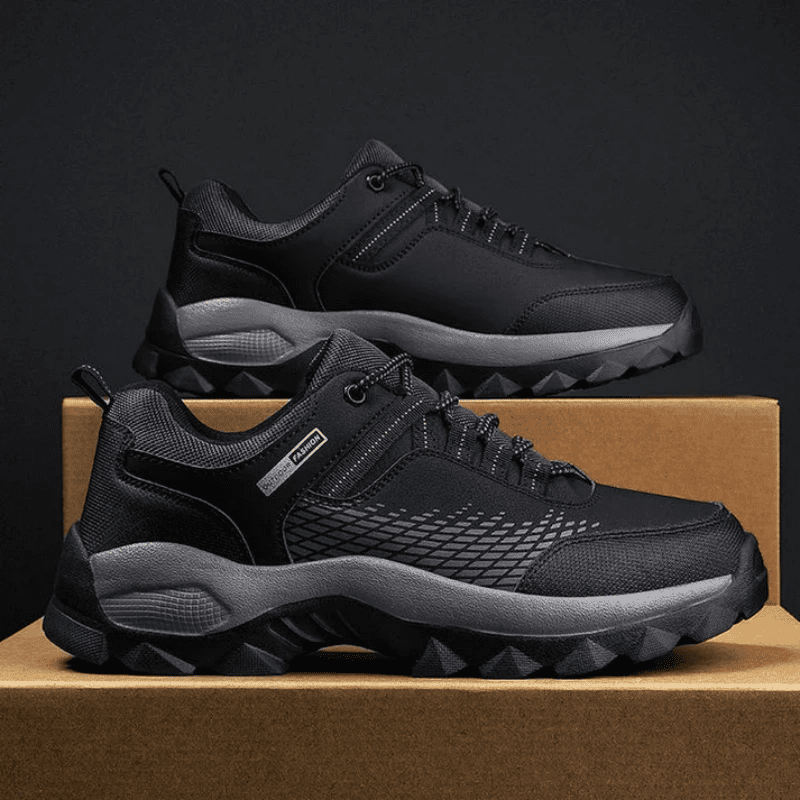 (⏰Limited Time Sale 70% OFF) Men's Wear Resistant Waterproof Non-slip Anti-skid Anti-puncture Hiking Shoes Orthopedic Wide Toe Arch Support Walking Shoes