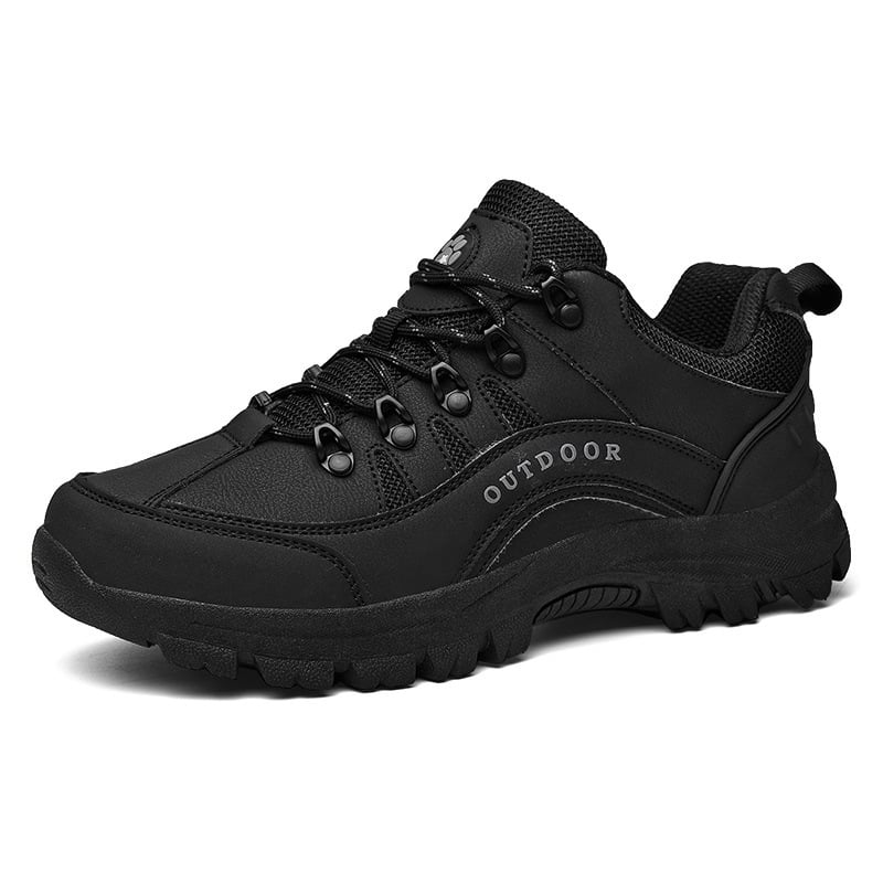MEN'S LEATHER COMFORTABLE OUTDOOR CASUAL HIKING SHOES - oscloudgo
