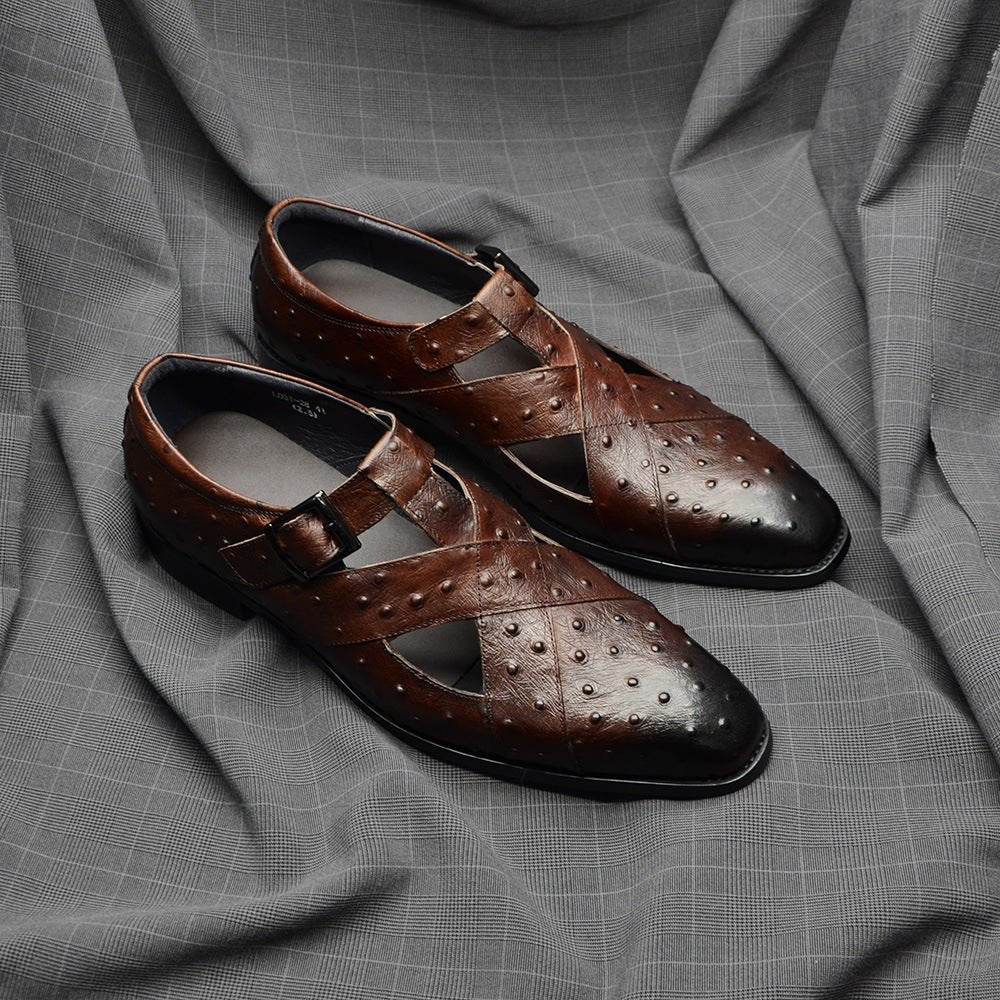 Men's outdoor casual leather sandals