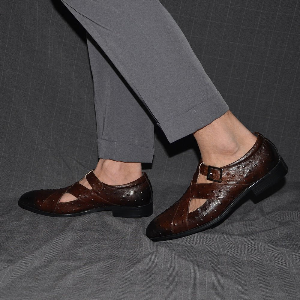Men's outdoor casual leather sandals