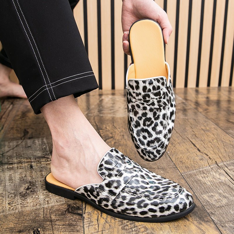 [Copy]Men's thick-soled slip-on casual half-slippers
