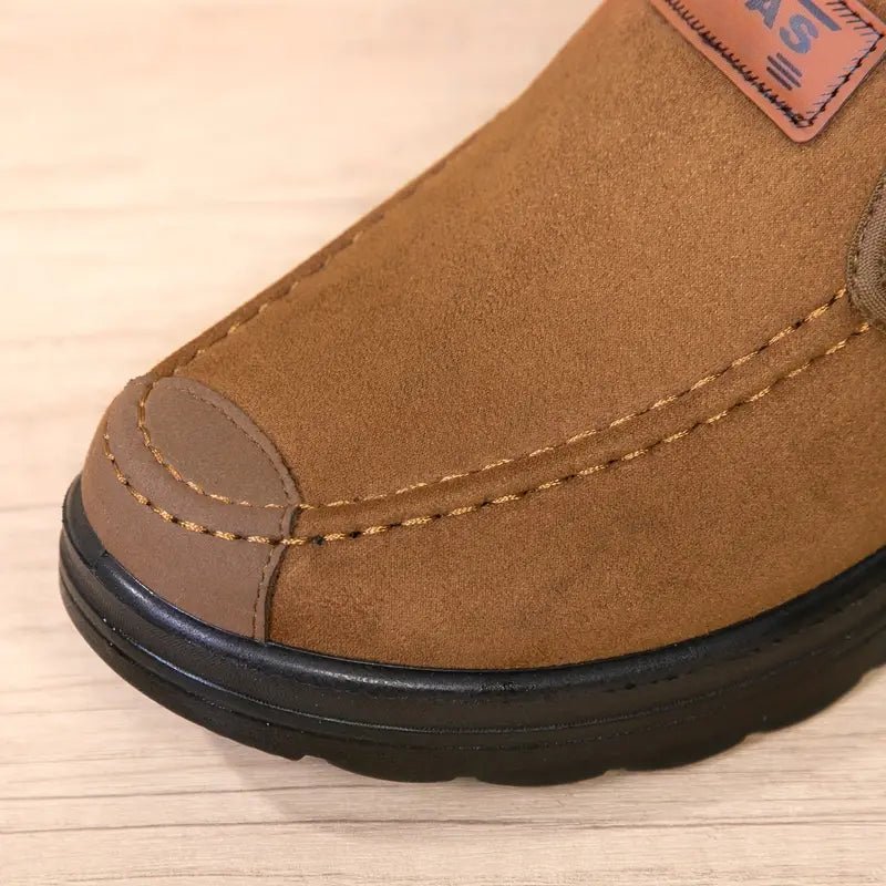 Men's Warm & Slip-Resistant Arch Support Slip-On Winter Shoes Boots for Casual & Outdoor Activities