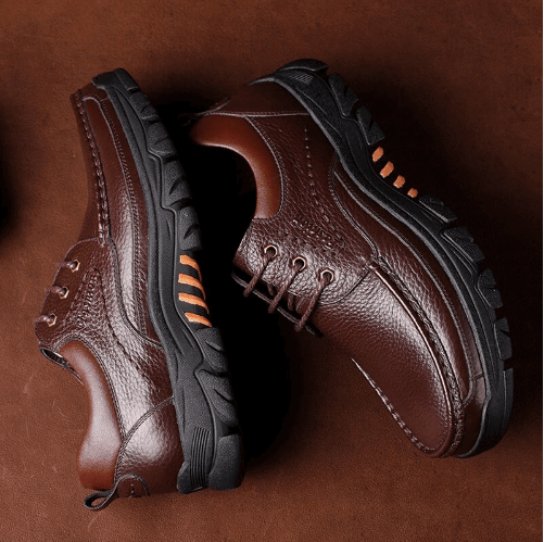 Christmas Sale⛄--40% OFF 🎁Mens Waterproof Non Slip Soft Sole Casual Genuine Leather Oxfords