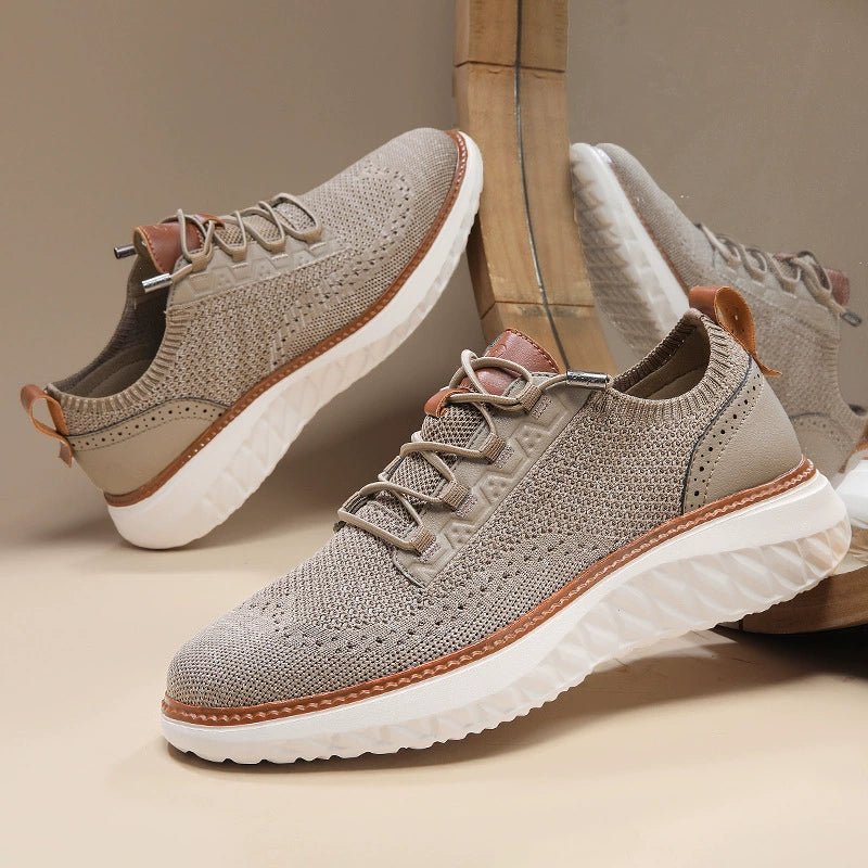 New style flying woven large size casual shoes men's outdoor fashion breathable sports shoes