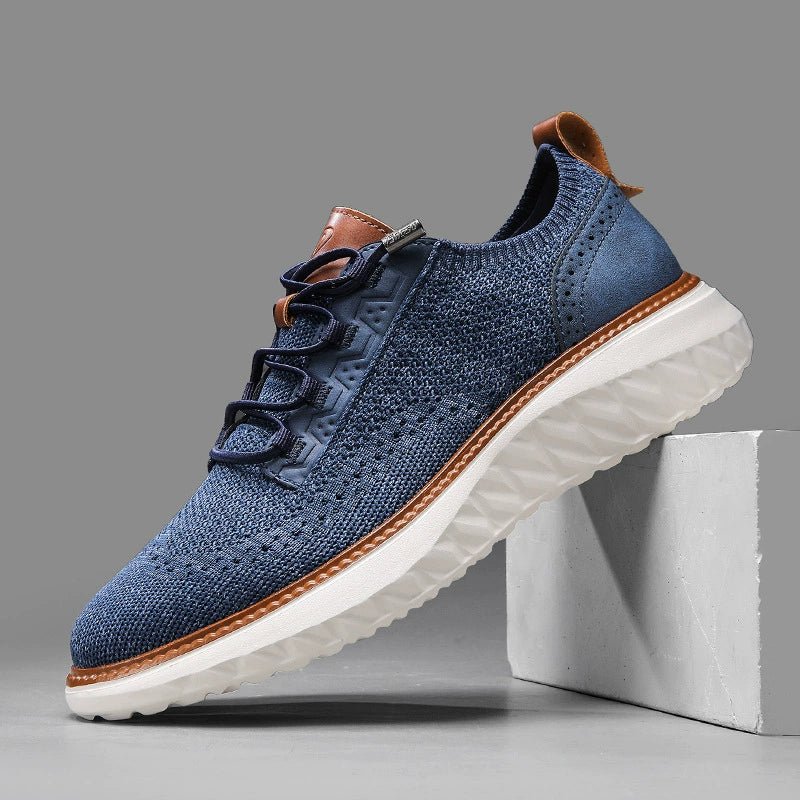 New style flying woven large size casual shoes men's outdoor fashion breathable sports shoes