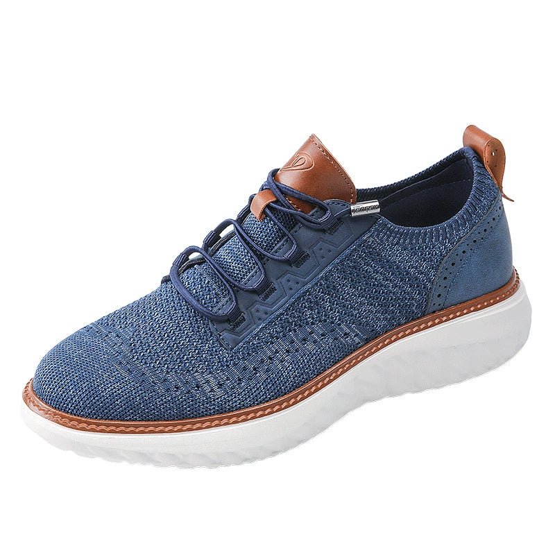 New style flying woven large size casual shoes men's outdoor fashion breathable sports shoes