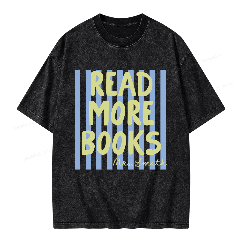 Pagewing Personalized Reading Unisex Washed T-shirt