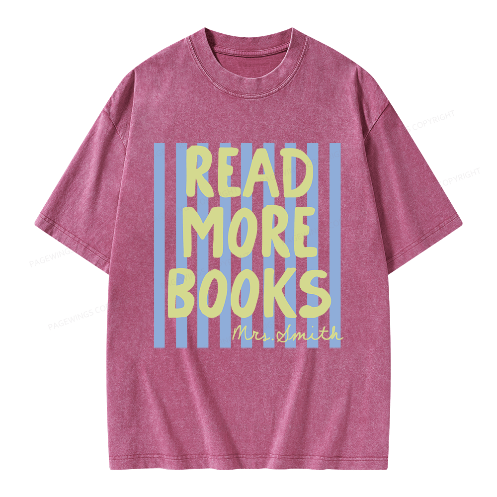 Pagewing Personalized Reading Unisex Washed T-shirt
