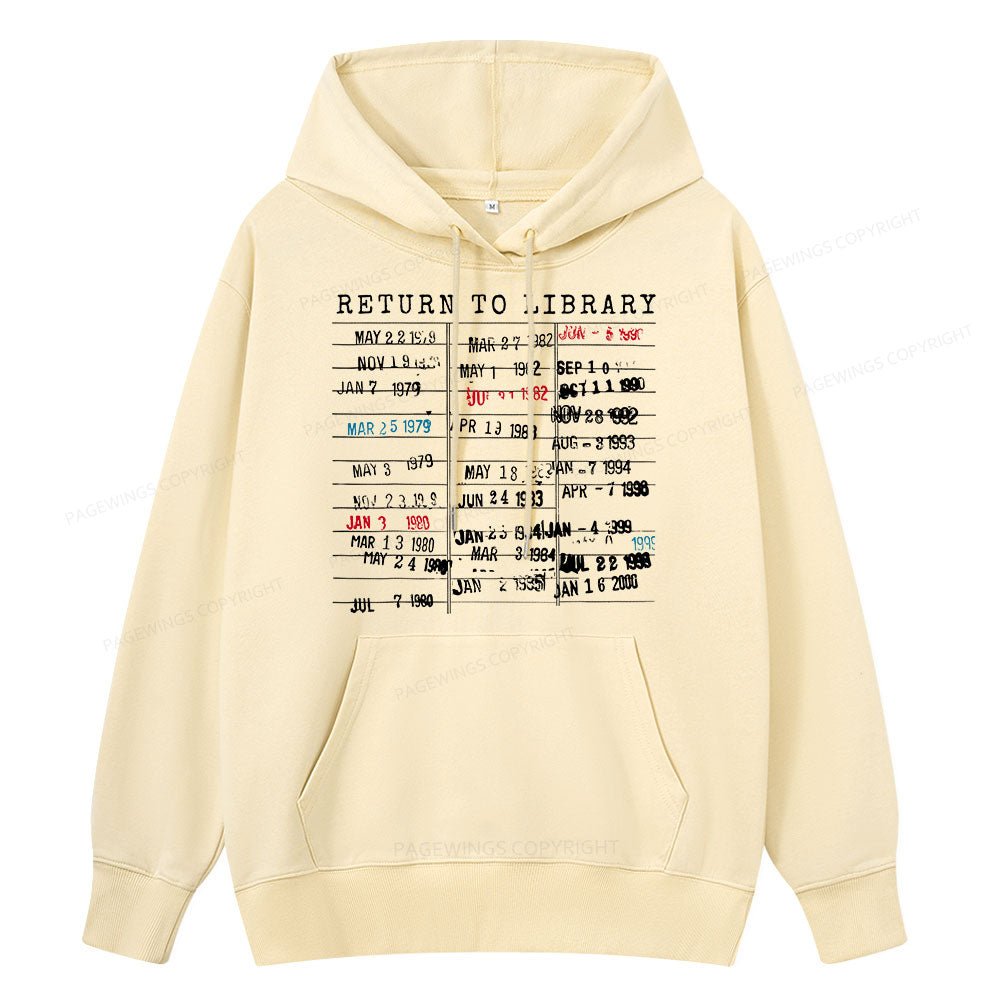 Pagewing Return To Library Unisex Classic Hoodie