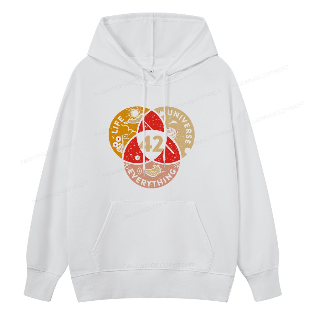 Pagewings 42 The Answer To Life The Universe And Everything Unisex Classic Hoodie