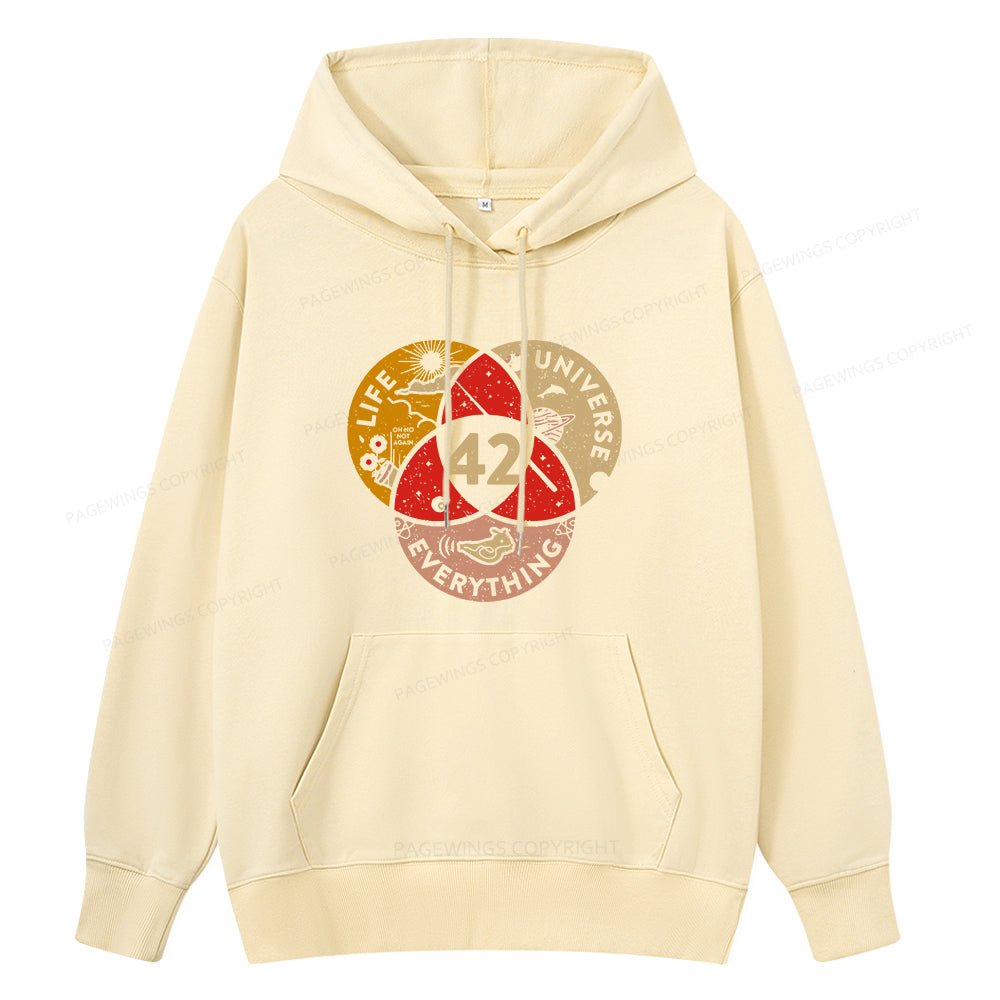 Pagewings 42 The Answer To Life The Universe And Everything Unisex Classic Hoodie