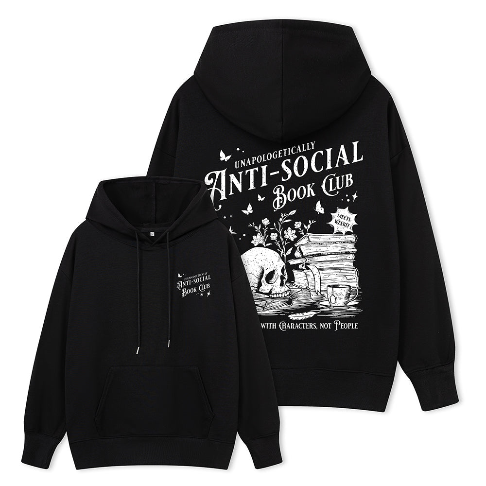 Pagewings Anti-social Book Club Comfort Colors Unisex Classic Hoodie