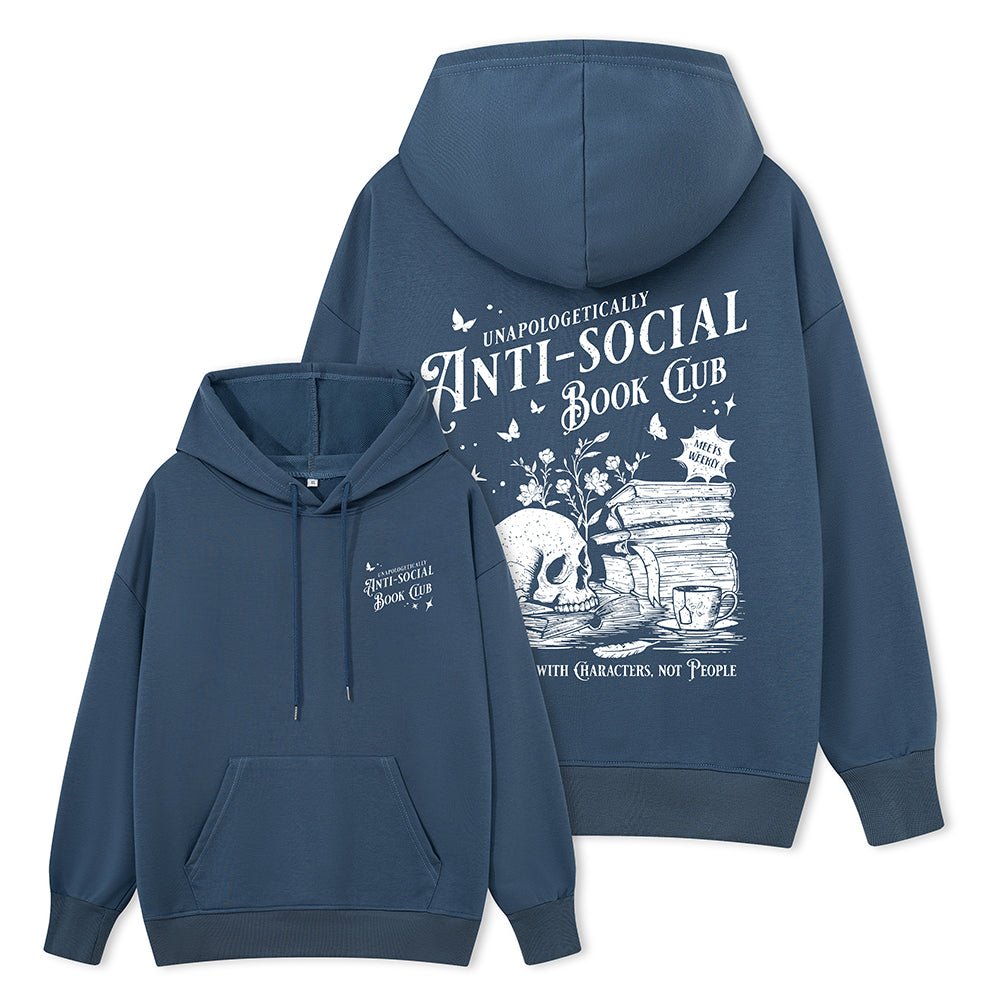 Pagewings Anti-social Book Club Comfort Colors Unisex Classic Hoodie