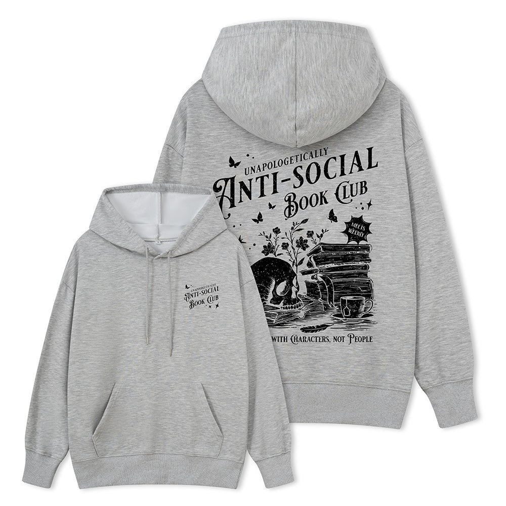 Pagewings Anti-social Book Club Comfort Colors Unisex Classic Hoodie