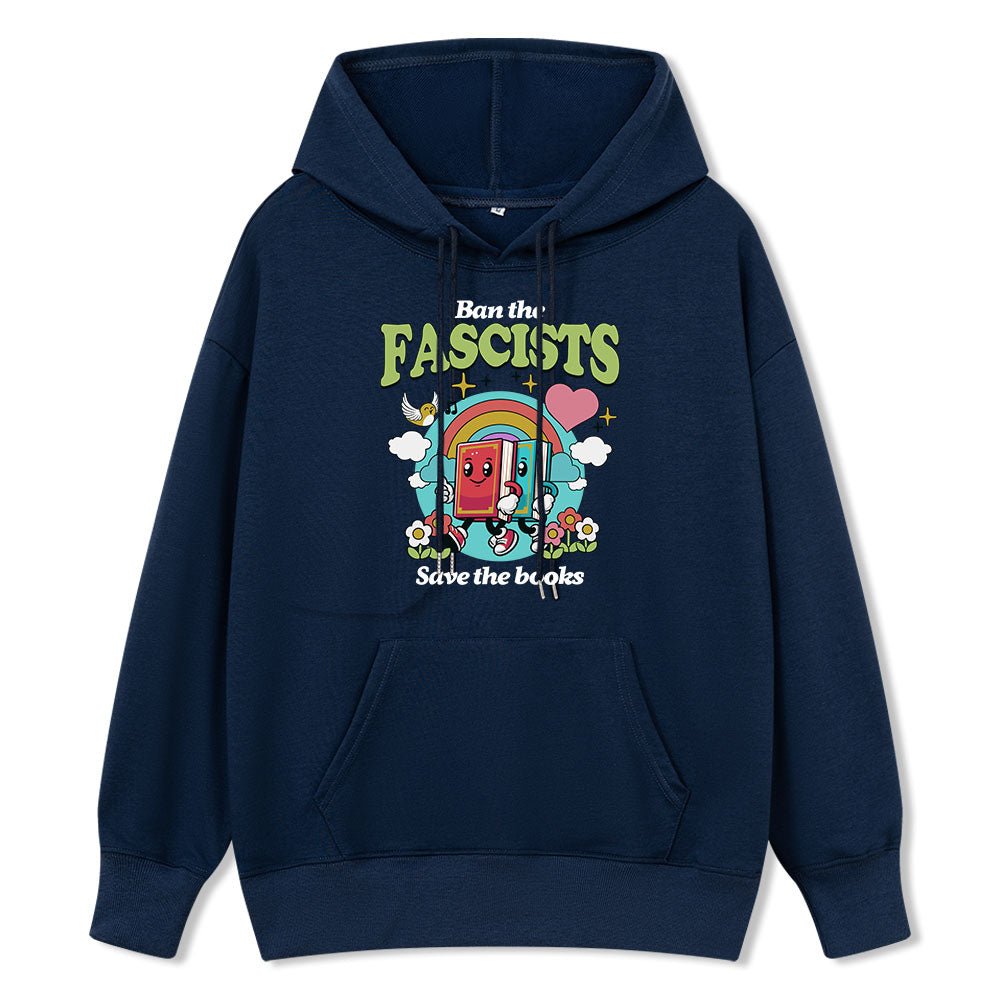 Pagewings Ban the Fascists Save the Books Unisex Classic Hoodie