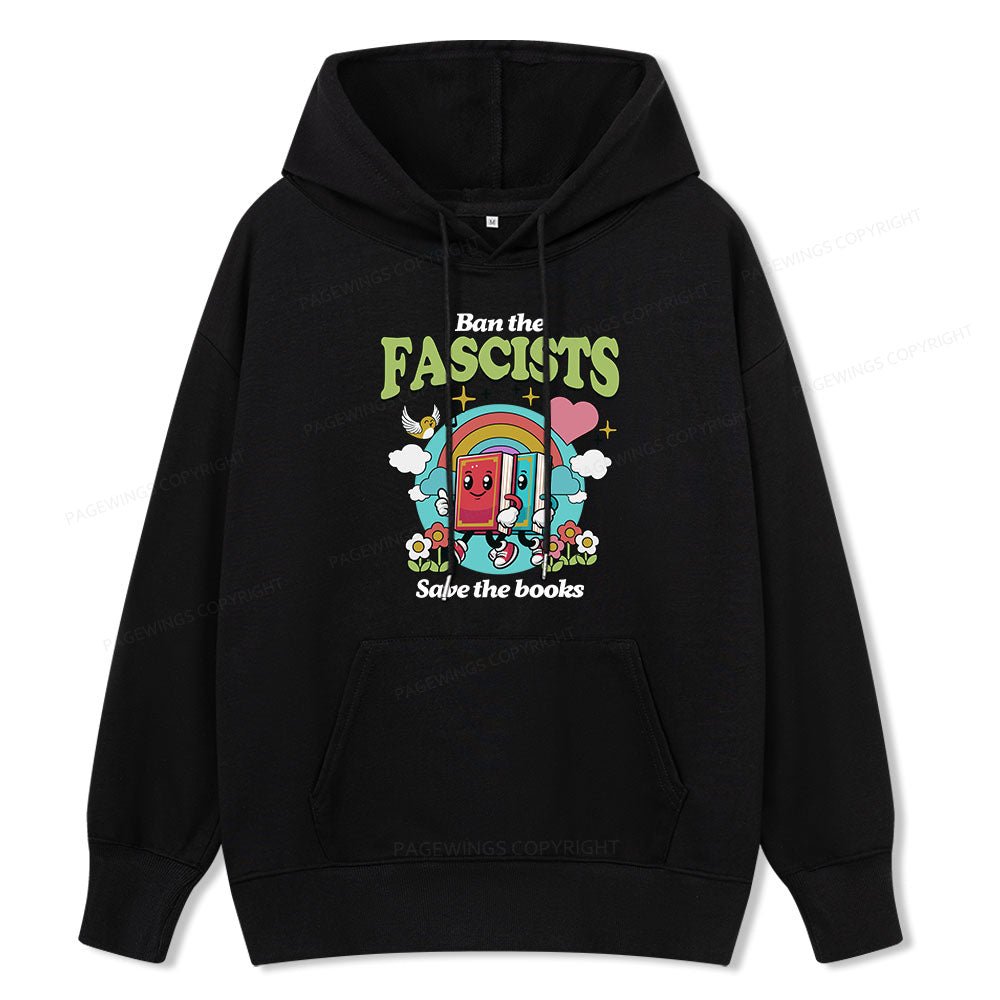 Pagewings Ban the Fascists Save the Books Unisex Classic Hoodie