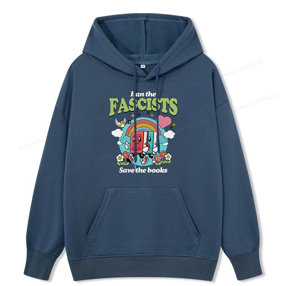 Pagewings Ban the Fascists Save the Books Unisex Classic Hoodie