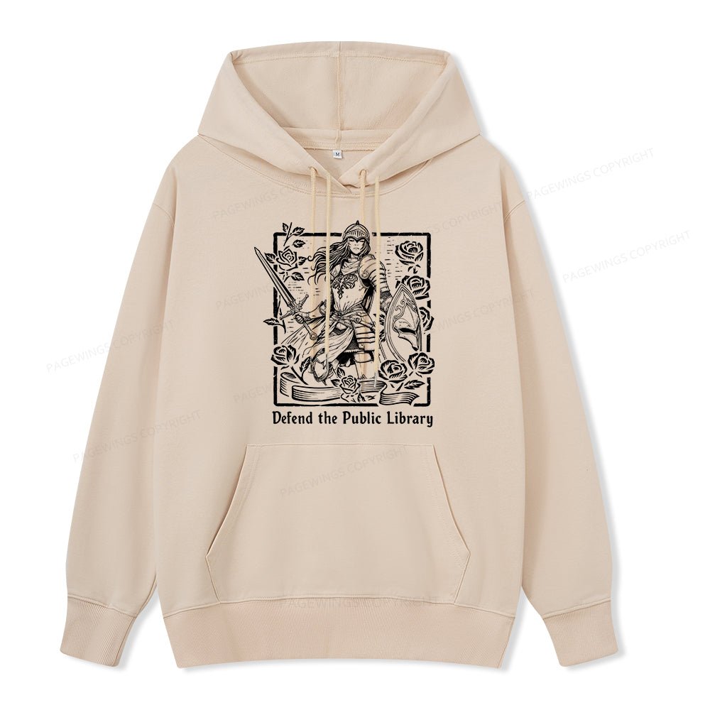 Pagewings Defend The Public Library Unisex Classic Hoodie