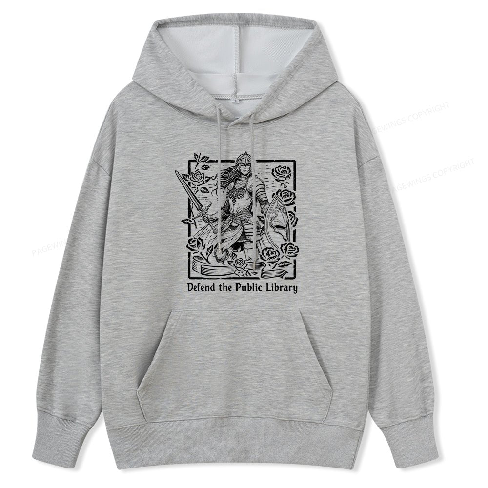 Pagewings Defend The Public Library Unisex Classic Hoodie
