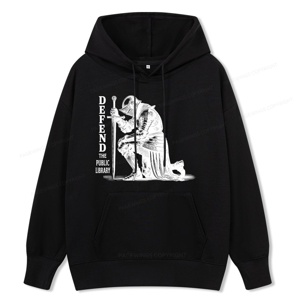 Pagewings Defend the Public Library Unisex Classic Hoodie