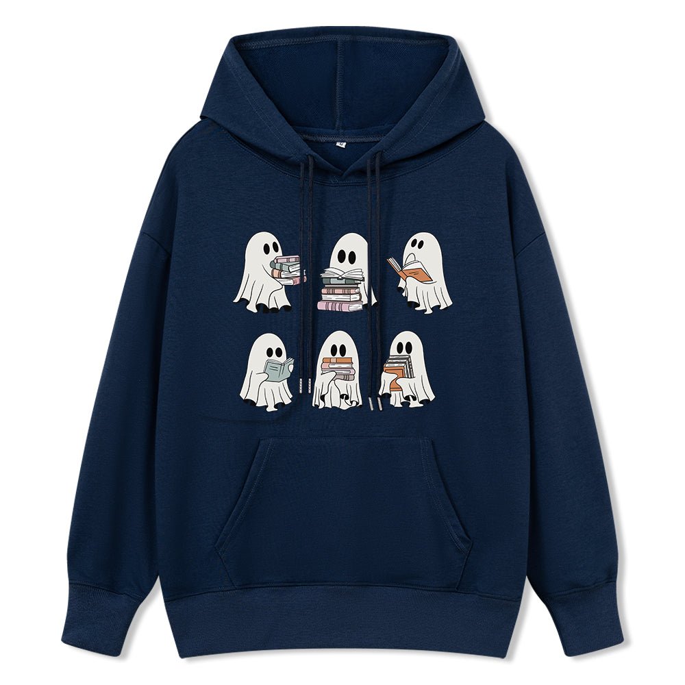 Pagewings Ghost Reading Halloween Unisex Classic Hoodie