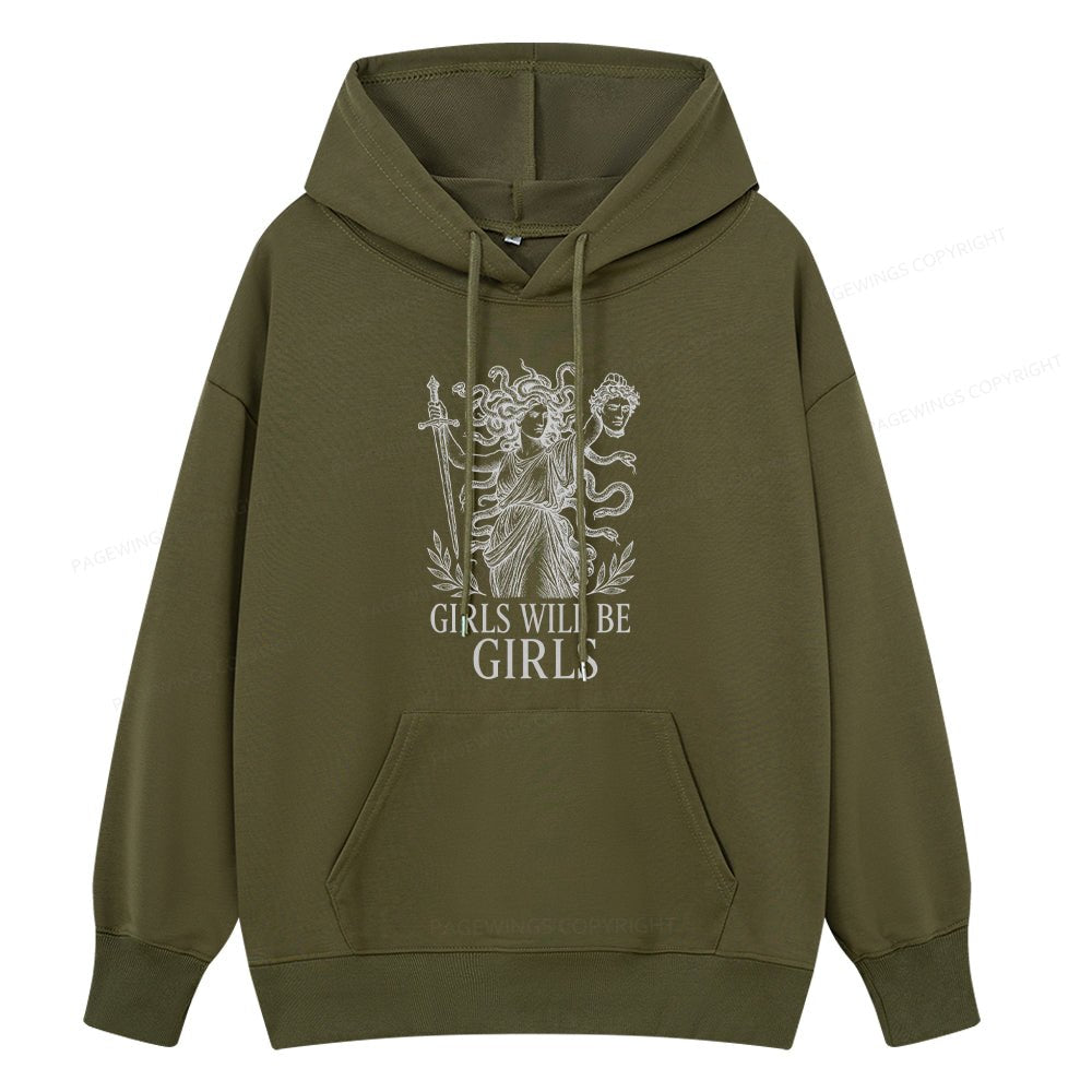 Pagewings Girls Will Be Girls Unisex Classic Hoodie