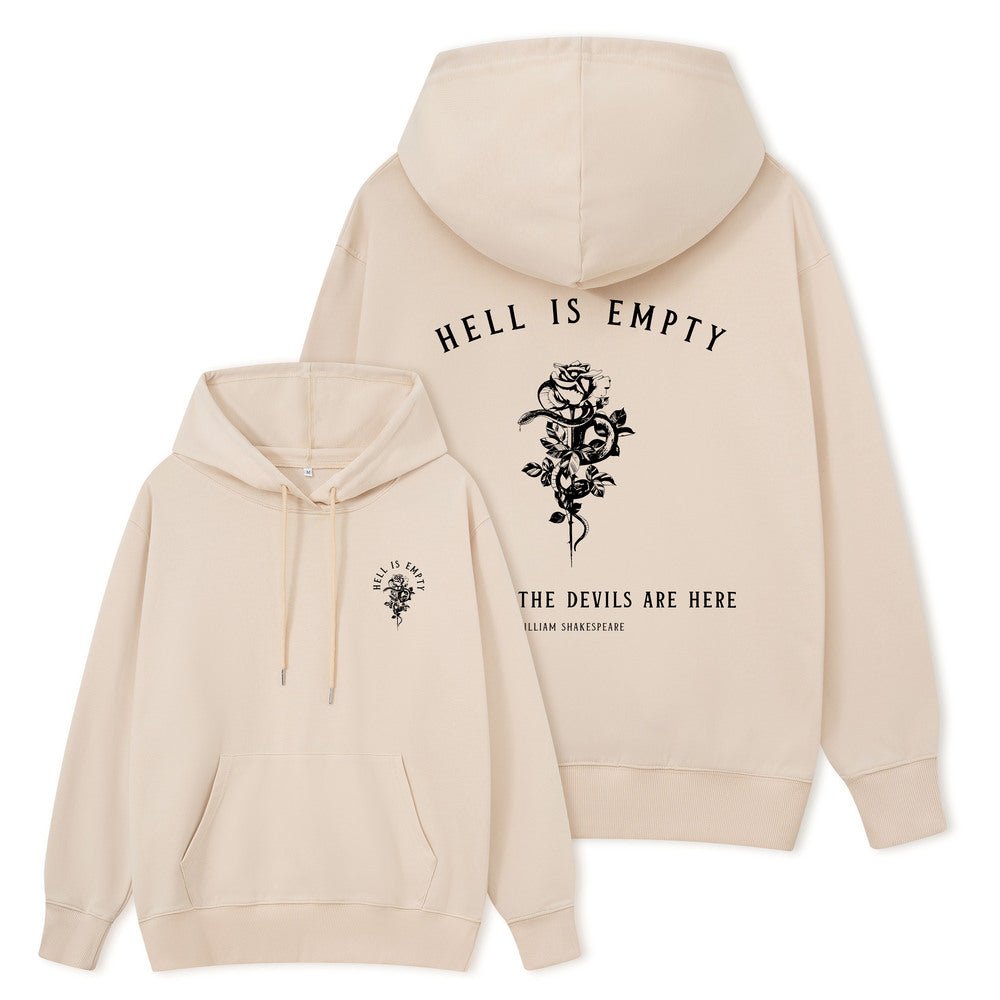 Pagewings Hell Is Empty And All The Devils Are Here Unisex Classic Hoodie