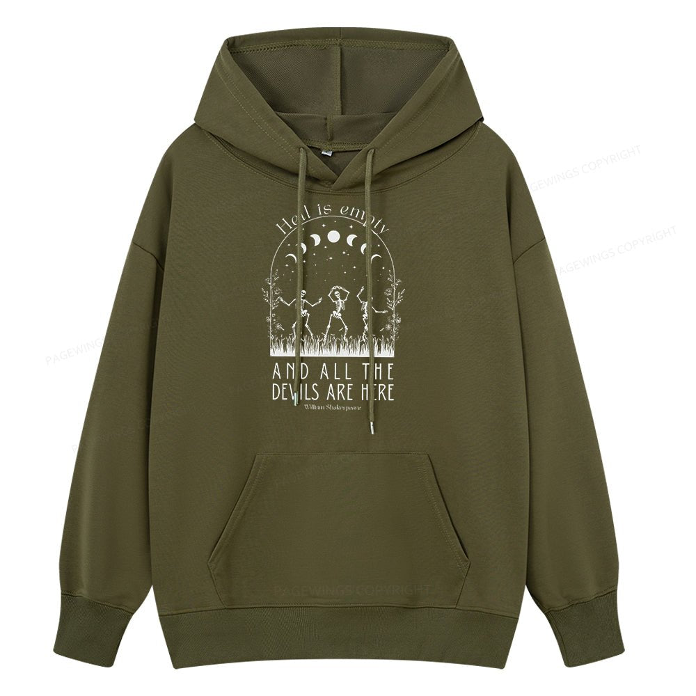 Pagewings Hell is Empty and all the Devils are Here Unisex Classic Hoodie