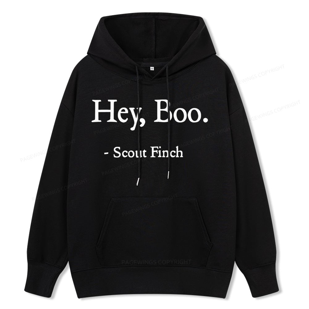 Pagewings HEY BOO Unise Classic Hoodie