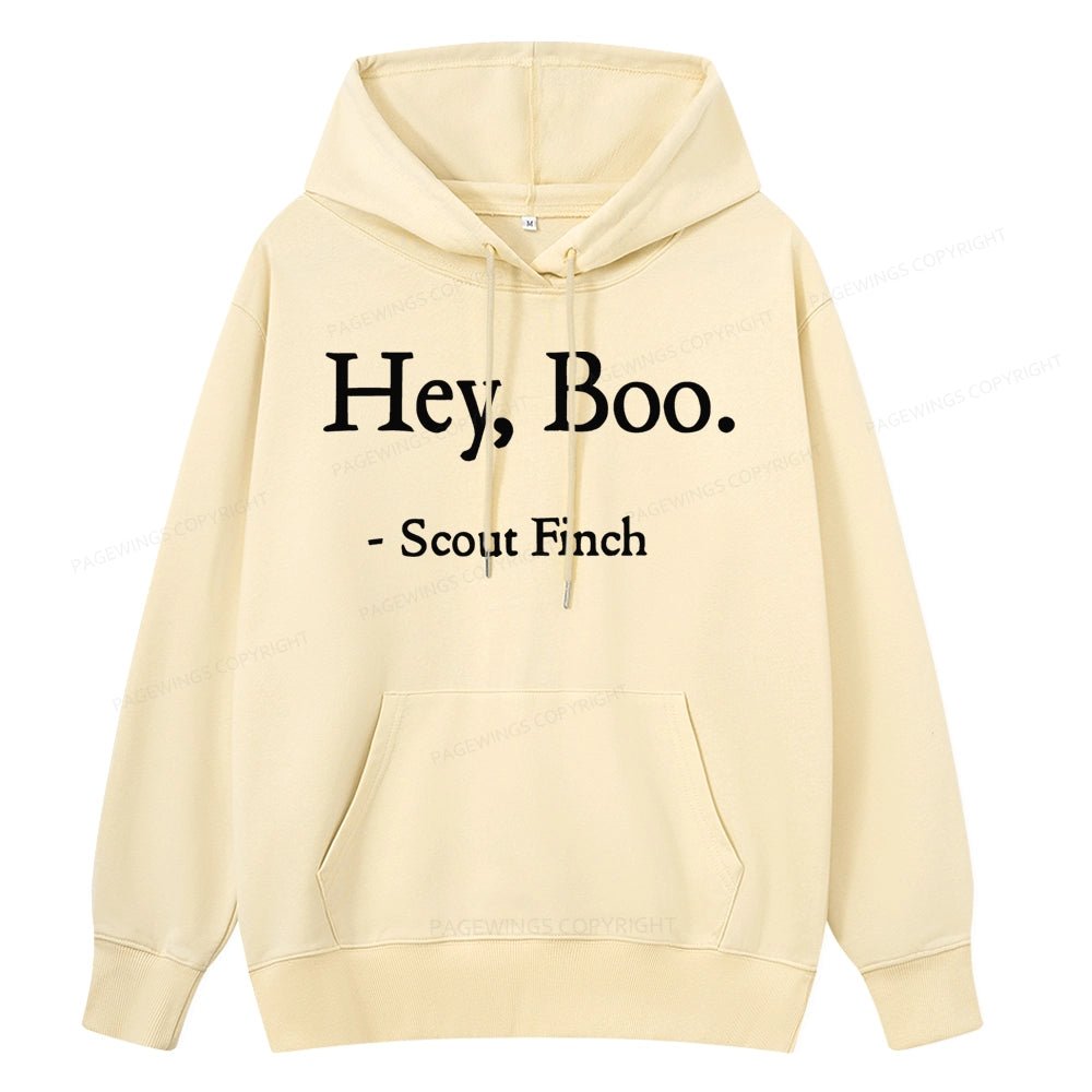 Pagewings HEY BOO Unise Classic Hoodie