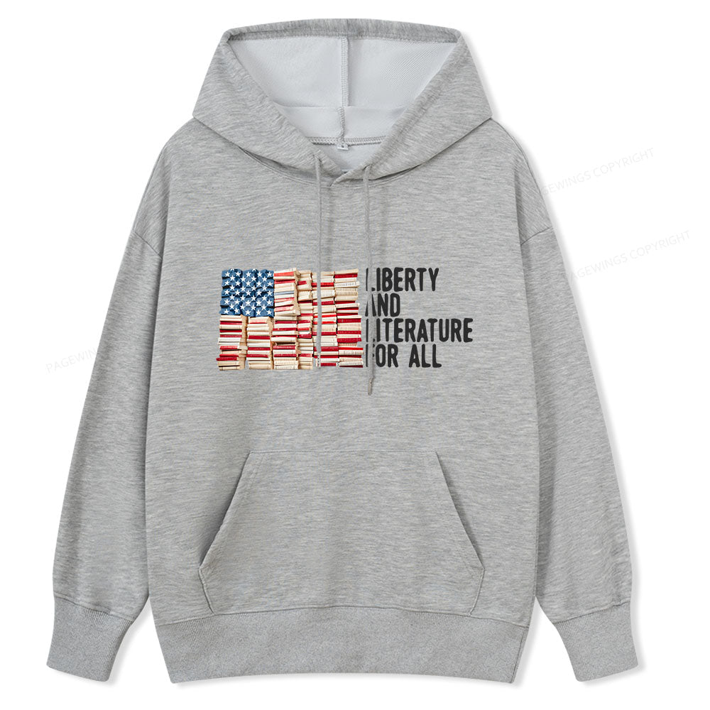 Pagewings Liberty And Literature For All Unisex Classic Hoodie