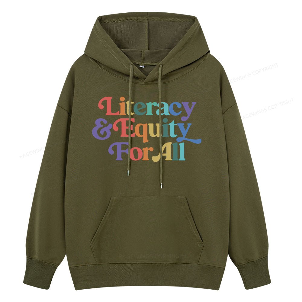 Pagewings Literacy & Equity For All Unisex Classic Hoodie