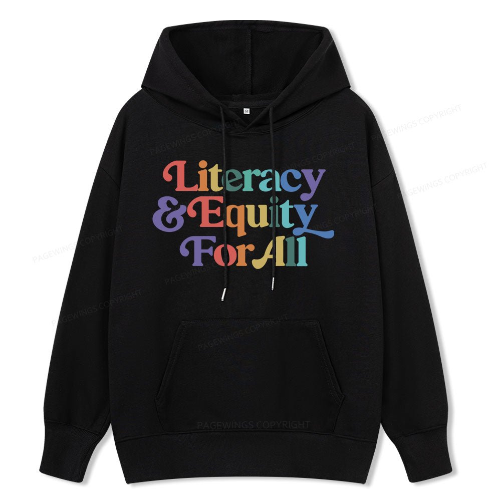 Pagewings Literacy & Equity For All Unisex Classic Hoodie