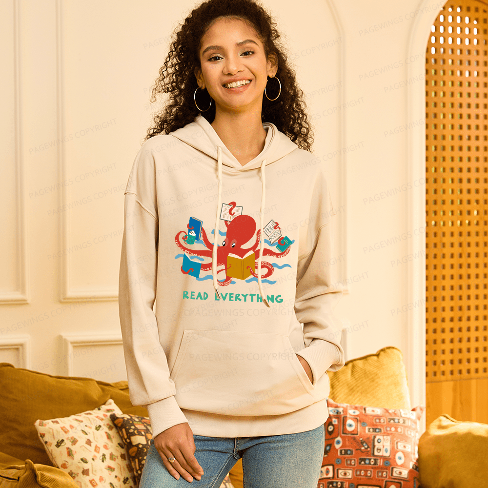 Pagewings Read Everything Unisex Classic Hoodie