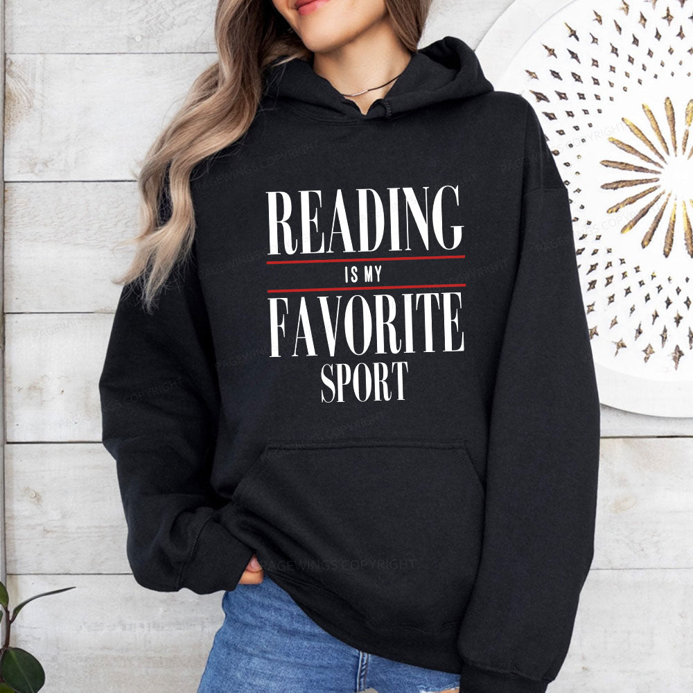 Pagewings Reading Is My Favorite Sport Unisex Classic Hoodie