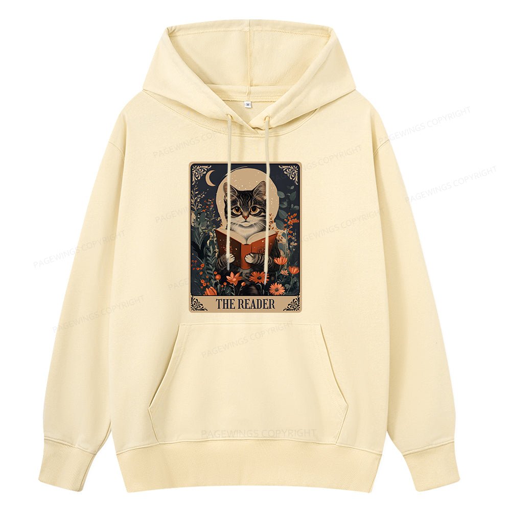 Pagewings The Reader Tarot Card Cat Unisex Classic Hoodie