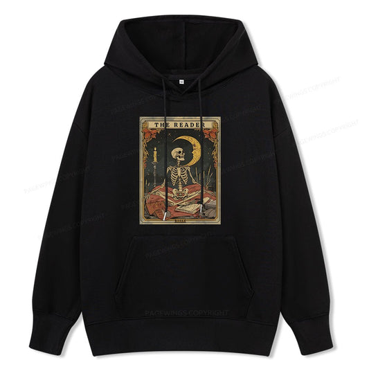 Pagewings The Reader Tarot Card Unisex Classic Hoodie