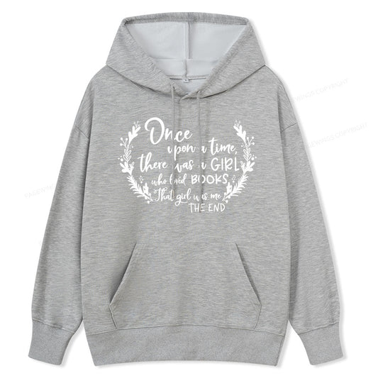 Pagewings There Was A Girl Who Loved Books Unisex Classic Hoodie
