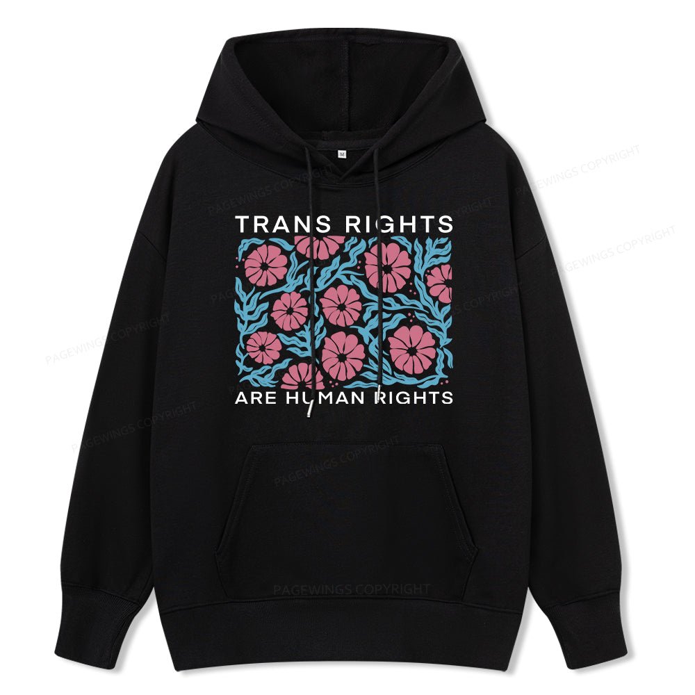 Pagewings Trans Rights Are Human Rights Unisex Classic Hoodie