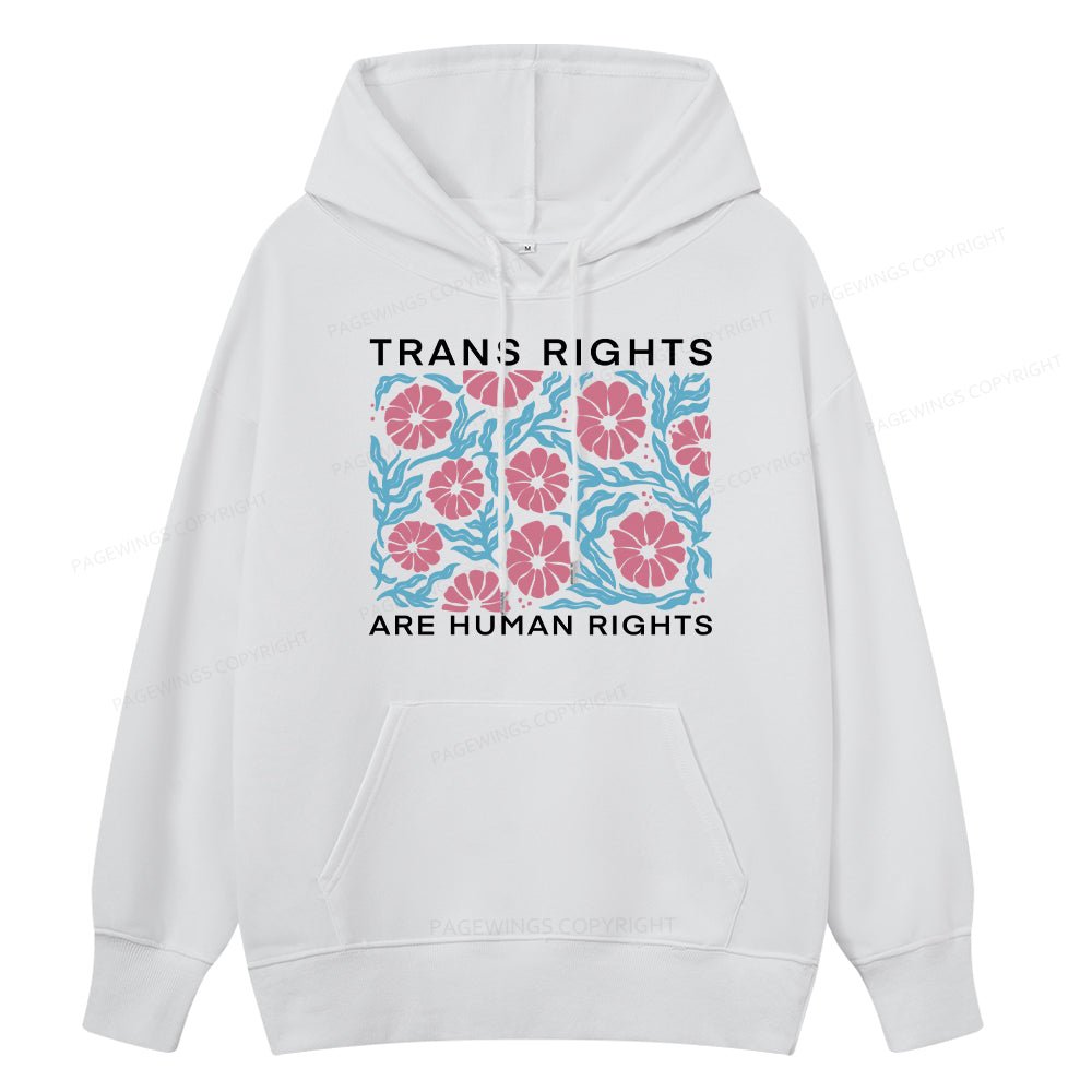 Pagewings Trans Rights Are Human Rights Unisex Classic Hoodie