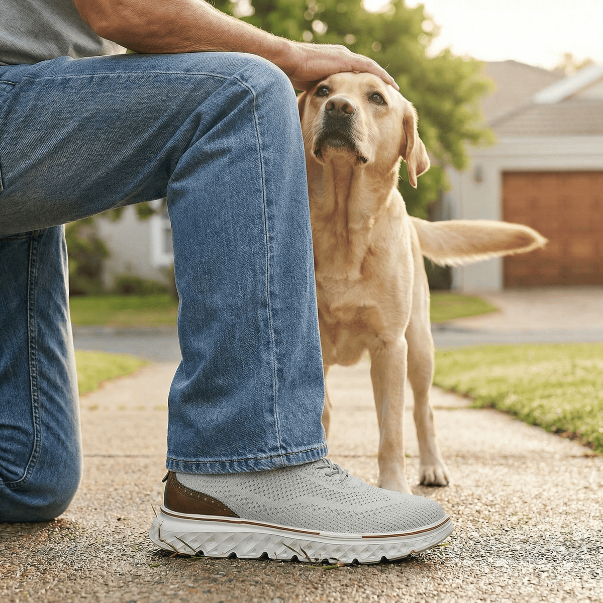 Men's hands-free casual walking shoes
