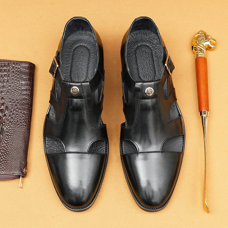 [Copy]Large Size Summer Men's Fashion Simple Hollow Breathable Casual Loafers