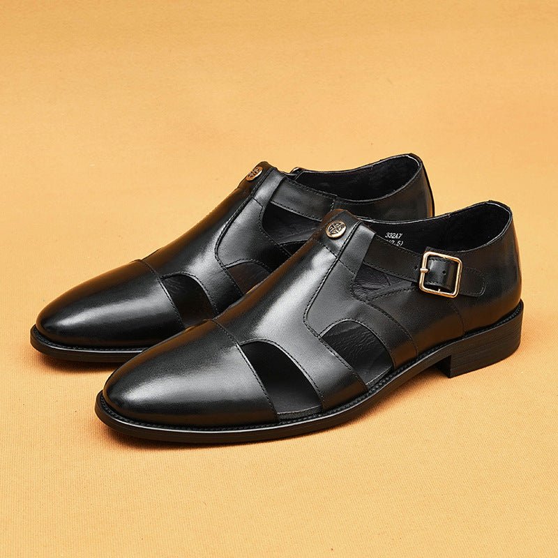 [Copy]Large Size Summer Men's Fashion Simple Hollow Breathable Casual Loafers
