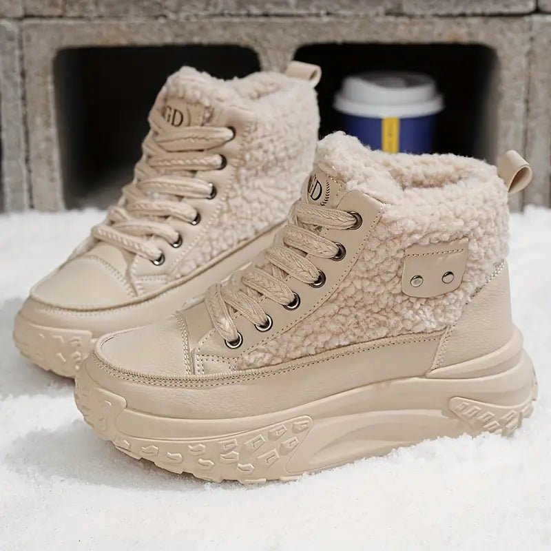 Trendy Hot Women's Thickened Warm Sneakers Shoes Boots