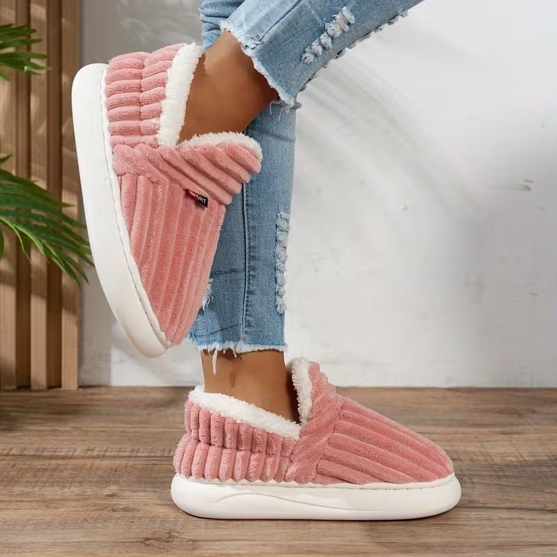 Unisex Cozy & Warm Winter Slippers Slip-On Indoor/Outdoor House Shoes