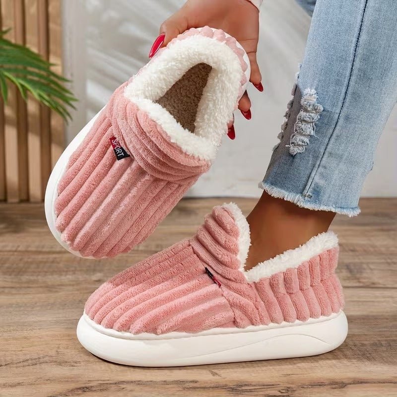 Unisex Cozy & Warm Winter Slippers Slip-On Indoor/Outdoor House Shoes