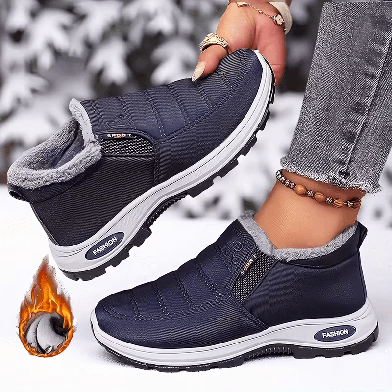 [Copy]Women's Warm & Lightweight Plush Lined Interior Non-Slip Winter Slip-On Boots