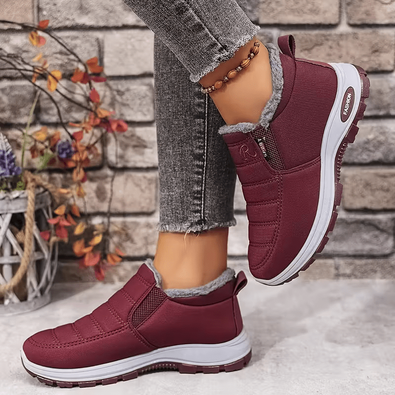 [Copy]Women's Warm & Lightweight Plush Lined Interior Non-Slip Winter Slip-On Boots